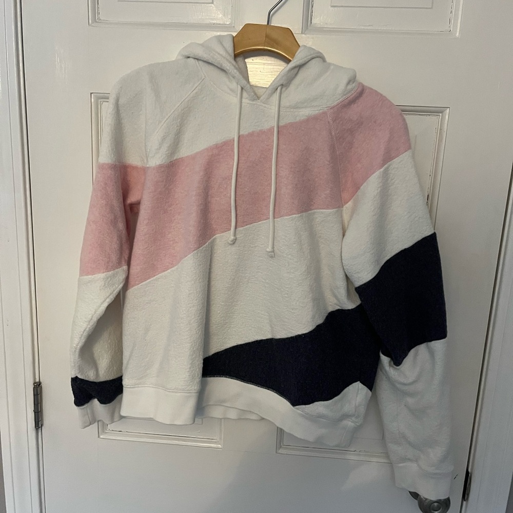EUC Women’s Faherty Colorblock Sweatshirt Hoodie Sz M